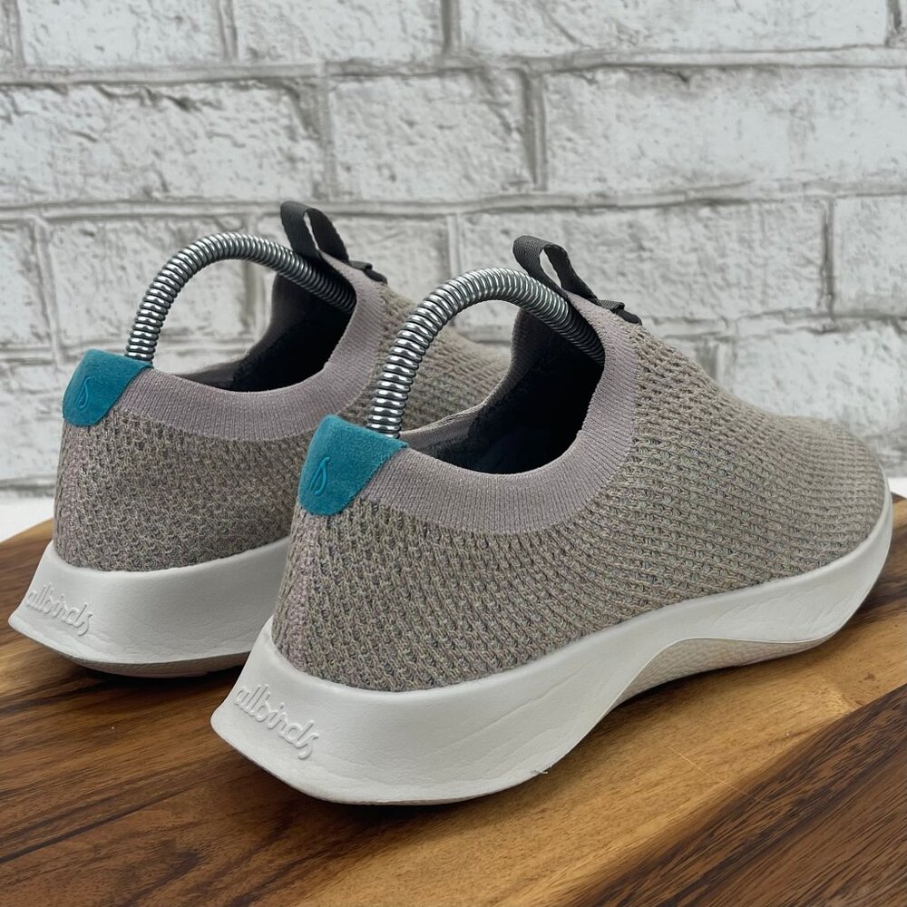 allbirds Women's Slip-On Sneakers in Light Gray with Teal Accent - Picture 5 of 16